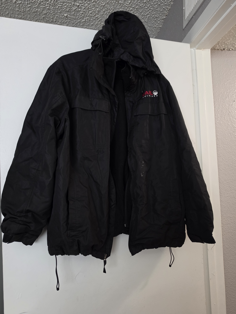 Hooded Rain Jacket - Black